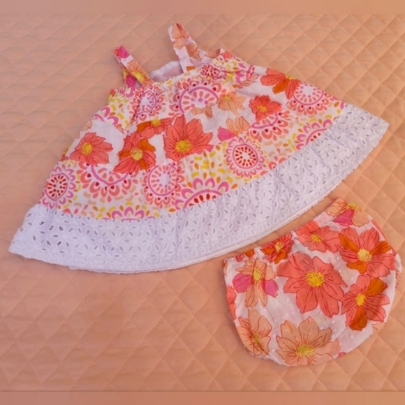Penelope Mack swiss dot floral summer set for baby girl, 6-9 months - Picture 4 of 5